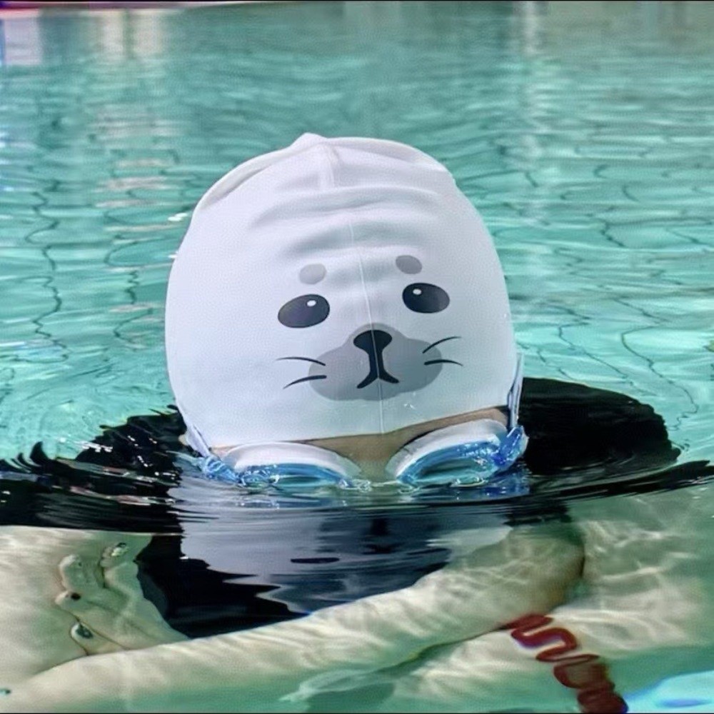 Aquatic Sports Cap - قبعة سباحة لطيفة مقاومة للماء من
