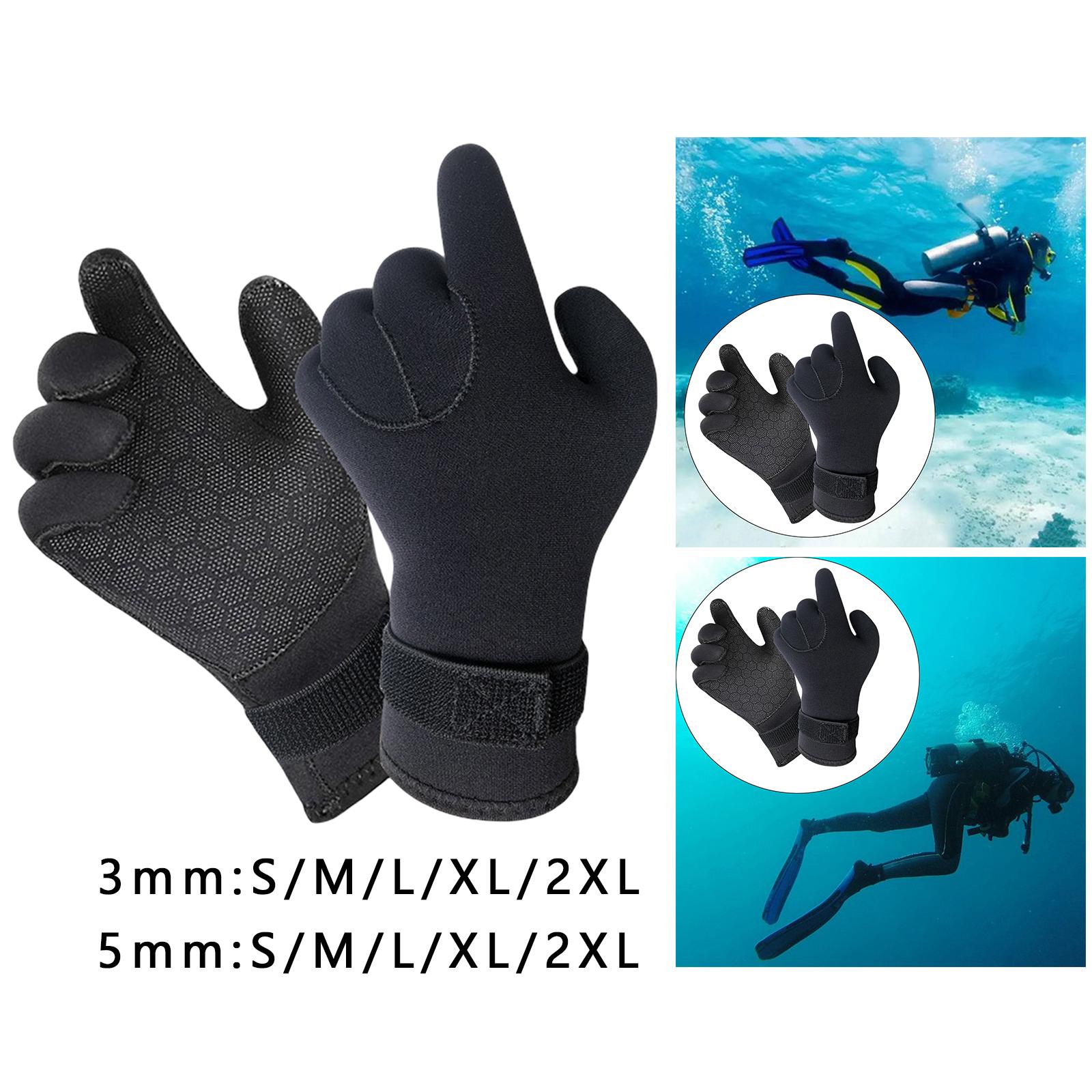 قفازات غوص من النيوبرين بخمسة  - مراجعة Aquatic Sports Scuba وسعره