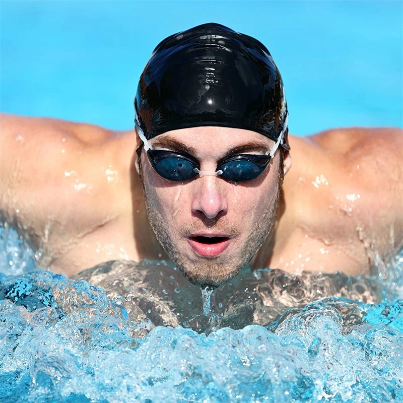 قبعات سباحة سيليكون مقاومة للم - مراجعة Aquatic Sports Cap وسعره